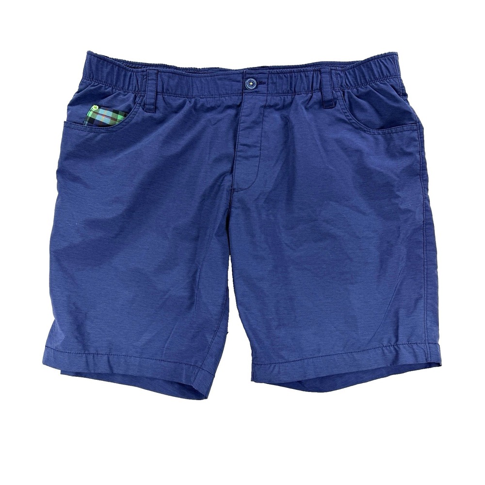 Mens William Murray Golf Shorts Straight Fit 8" Performance Navy Blue Size 40 XL